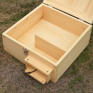 Newpower Hamster Hérisson <span class=keywords><strong>Cage</strong></span> Amovible En Bois Écureuil Pet Maison Animal <span class=keywords><strong>Cage</strong></span> Hérisson Maison avec Étanche Pith-cover Toit - Product Image 6