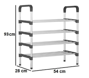 Wholesale Multifunctional Four Layer <b>Shoe</b> Rack Simple Home <b>Shoe</b> Rack Multi Layer Storage Cabinet for Space Saving - Product Image 4