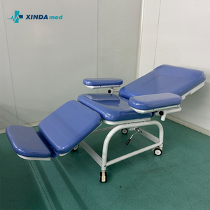 Luxury Hospital Adjustable Patient Recliner <strong>Blood</strong> Donor Chair PU Leather Foldable Aluminium Handrail <strong>for</strong> <strong>Hemodialysis</strong> - Product Image 4
