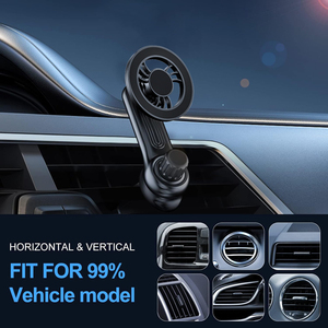 Longer Steel Hook Hands Free Magnético Air Vent Car Phone Mount para iPhone 16 Pro Max 15 14 13 12 Todos os Smartphones - Product Image 2