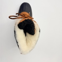 Sepatu Bot Salju Pria Anti Air Hangat Anti Selip Berlapis Wol & Sherpa, Bantalan Empuk, Ujung Bulat, Model Ankle & Bootie, Bagian Atas dari Kain Felt & Kulit Sapi Suede