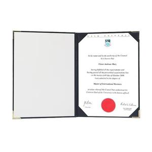 Carpeta de Cuero Sintético Mondon A4 para Certificado de Graduación, Porta Diplomas con Logotipo Personalizado - Product Image 4
