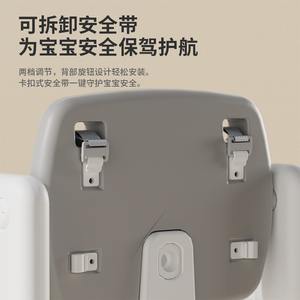 Trona para Bebé Tipo Escalón, Altura Ajustable de 0 a 6 Años, Asiento Multifuncional de Plástico - Product Image 3