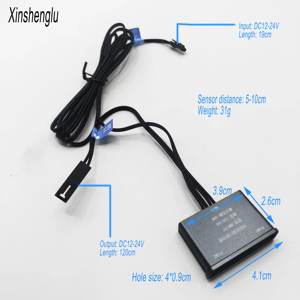 DC12V 24V 60W interruptor inductivo inteligente interruptor de <span class=keywords><strong>Sensor</strong></span> infrarrojo de doble puerta interruptor de gabinete de detección de luz de distancia para puerta de gabinete - Product Image 2