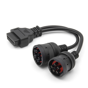 Dòng Chẩn Đoán Xe Tải Hạng Nặng 6 + 9pin (J1708 + J1939) Cáp Chuyển Đổi Xe Tải OBD Cho Cáp Cummins Y Sang OBD2 16pin Nữ - Product Image 5