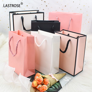 Luxury Mini <strong>Small</strong> Paper Gift <strong>Bag</strong> <strong>White</strong> Black Pink Boutique Shopping Paper <strong>Bag</strong> With Your Logo for <strong>Small</strong> Business - Product Image 4