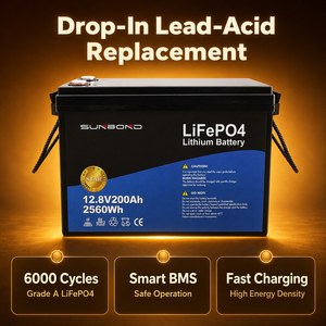 Batterie LFP 12,8 V 200 Ah à décharge profonde pour stockage d'énergie domestique, système solaire hors réseau, alimentation de secours marine, OEM - Product Image 3