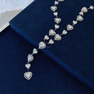 Collar de oro 18k con diamantes, diseño clásico personalizado, collar de mujer hecho a mano, collar de moda de gama alta - Product Image 5