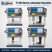 Bomba de Lubricación Eléctrica de 25W, Automática y Programable, con Depósito Transparente de 2L-3L para Sistema Centralizado CNC