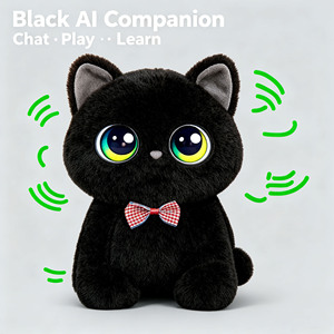 Juguete de peluche suave con IA de dibujos animados OEM, juguete interactivo inteligente para niños, juguete de apoyo emocional. - Product Image 2