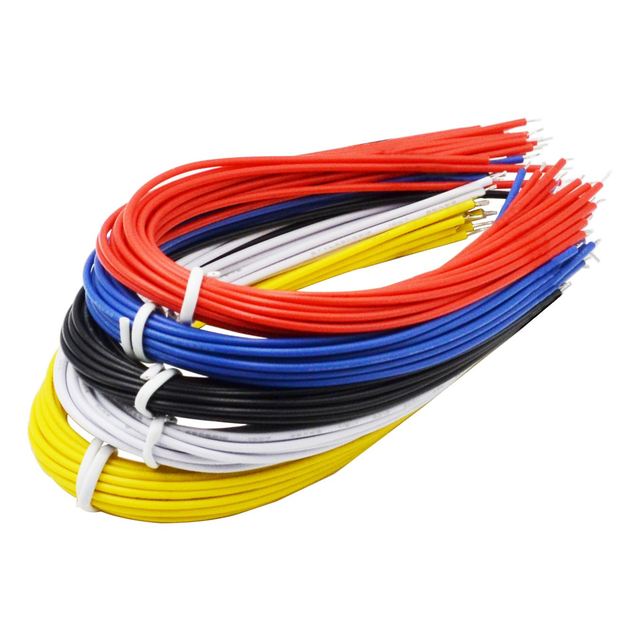 Double-headed 26AWG 20CM Tinned Wire 20CM / 5 Colors of Each 20 a Total of 100