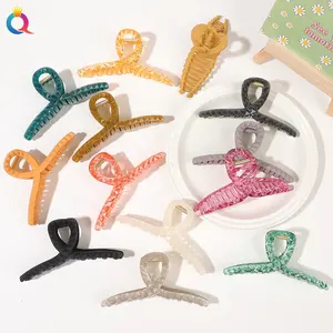 Grande pince à cheveux à facettes en diamant pour femme et fille, accessoires pour cheveux