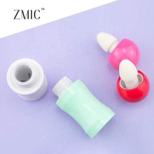 <span class=keywords><strong>Tubes</strong></span> de fard à joues liquide à bouchon à vis sphérique en gros, 10 ml, rose rouge, grand pinceau court, logo personnalisé, emballage cosmétique en plastique - Product Image 1