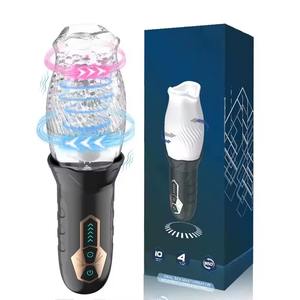 Masturbador Masculino Automático Mejorado con Rotación de 360°, Telescópico, Vibrador, Impermeable, con Sensación Real al Tacto, Juguete Sexual para Adultos - Product Image 1