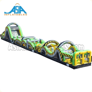 Pista <span class=keywords><strong>de</strong></span> Obstáculos Extrema Vertical Toxic Rush <span class=keywords><strong>de</strong></span> 70 pies, Pista <span class=keywords><strong>de</strong></span> Obstáculos Gigante Inflable con Obstáculos <span class=keywords><strong>de</strong></span> Monstruos Tóxicos - Product Image 3
