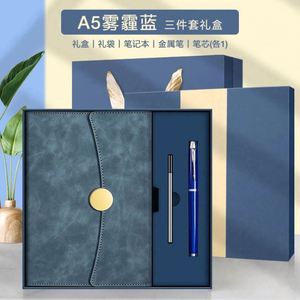 Custom OEM Luxury Corporate PU Leather Notebook <b>Pen</b> Gift Set Custom Color Exquisite Design for Christmas Thanksgiving Easter - Product Image 3