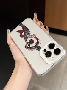 Funda para Teléfono con Diseño de Jugador de Fútbol con el Número <span class=keywords><strong>7</strong></span> Rojo y Blanco para <span class=keywords><strong>iPhone</strong></span> 16/15/14/13/12 Pro Max, Funda Transparente Resistente a Impactos con Impresión Personalizada - Product Image 6