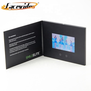 Pantalla de regalo de mensajes personalizados, tarjeta de folleto de vídeo lcd, publicidad, felicitación, novedad - Product Image 2