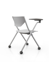 Hot Saling Easy Chair Chaises pliantes en plastique Chaise de formation scolaire avec table d'écriture