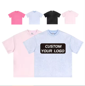เสื้อยืดคอตตอนผู้ชาย แขนสั้น คอกลม สีพื้น ทรงปกติ ผ้าเจอร์ซีย์ ระบายอากาศได้ดี พิมพ์ลายโลโก้ด้านหน้า - Product Image 1