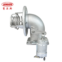 Valve de fond pneumatique en acier inoxydable Valve de pied d'urgence pour camion-citerne routier