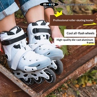 Patins à roulettes pour adultes Micro, style urbain pour hommes, chaussures décontractées pour femmes, roues lumineuses MT4-flash, roues plates, design lettres