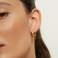 Idéales pour boucles d'oreille argent Sterling 18k, 925, nouvelle collection, bijou plaqué or, à la mode coréenne pour femmes