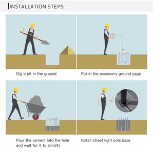 <span class=keywords><strong>Poteau</strong></span> d'éclairage de rue Guardian tout temps Offre Spéciale 3-12 mètres <span class=keywords><strong>Poteau</strong></span> d'éclairage de route intelligent pour une utilisation en extérieur pour le stade - Product Image 4