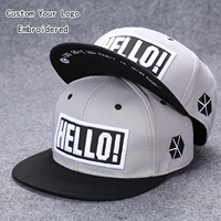 Gorras snapback personalizadas, gorras con logotipo 3D, negras