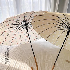 <span class=keywords><strong>Parapluie</strong></span> <span class=keywords><strong>pliable</strong></span> anti-UV JM Cartoon pour enfants et adultes, avec boucle annulaire, couleur unie, résistant au vent, durable, pour le soleil et la pluie - Product Image 4
