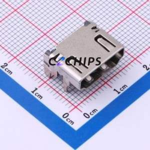 HX HDMI 19PIN HDMI Connector SMD Connector ( Connector Type: HDMI-A )( Gender: Female )( Total Number of PINs: 19P ) - Product Image 1