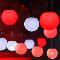 Système d'éclairage cinétique VDF DMX 512 avec boule LED cinétique, éclairage RGBW coloré, boule élévatrice pour scène, lumières de scène pour événements, DJ, club, discothèque, fête