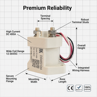 Relay DC 400A 1000VDC Coil 12V-36V Kontaktor DC Tegangan Tinggi untuk Stasiun Pengisian Daya EV