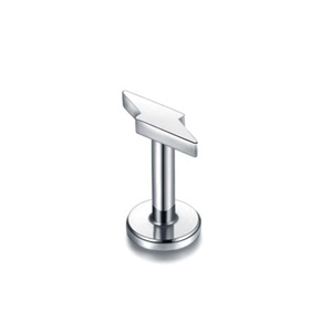 G23 Titanium 16G Punk Stud Oorbellen Maan Star Cross Bliksem Hart Parel Bal Patroon Bruiloft Lip Lichaam Sieraden <span class=keywords><strong>Labret</strong></span> <span class=keywords><strong>Piercing</strong></span> - Product Image 6