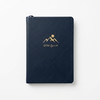 Cuaderno Personalizable con Cubierta de Cuero PU A5 |   Papel Resistente a la Tinta de 100/120 g/m² |   Agenda/Diario de Negocios Premium con Logotipo Personalizado