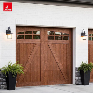 <span class=keywords><strong>Porte</strong></span> <span class=keywords><strong>de</strong></span> <span class=keywords><strong>garage</strong></span> verticale à accordéon moderne du milieu du siècle Alland Wood <span class=keywords><strong>avec</strong></span> <span class=keywords><strong>porte</strong></span> et cadre en bois, charnières, accessoires <span class=keywords><strong>de</strong></span> verrouillage - Product Image 2