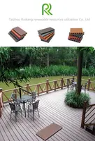 Nouveau plancher de villa en bois-plastique Composite imperméable à l'eau