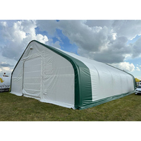 Structure en acier moderne, grande tente d'entrepôt, hangar d'avion durable et abri frigorifique pour applications industrielles