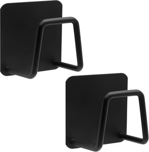 Support mural adhésif en acier inoxydable robuste pour évier, avec crochets pour brosse, savon et éponge, pour cuisine et salle de bain - Product Image 1