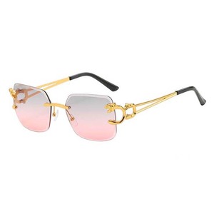 Occhiali da Sole Senza Montatura Quadrati Popolari da Donna Ragazza Idea Regalo Fashion in Metallo - Product Image 3