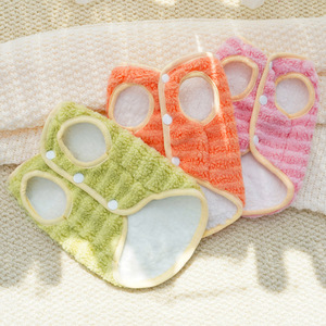 Chaleco para mascotas Pamper Baby, ropa de invierno a rayas con correa para perros, gatos, cachorros pequeños, Teddy Bichon Frise - Product Image 3