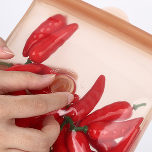 Bolsas de silicona para almacenar alimentos, juego pequeño, mediano y grande, aptas para microondas, para granos, cereales y verduras - Product Image 3