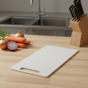 KESPER Cutting Board Pack Of 5 White <b>Plastic</b> Chopping <b>Block</b> For Kitchen Use - Product Image 3