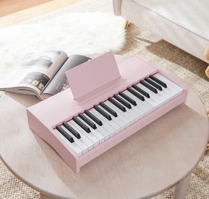 Wooden Kids Portable Multifunctional 37 Keys <b>Electronic</b> Piano <b>Keyboard</b> Rechargeable for Kids - Product Image 5