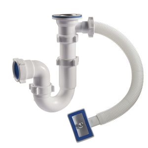Siphon bồn rửa loại P Trap 1 1/2 "x 40 với tràn Siphon nhà bếp cống chất thải - Product Image 3
