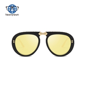 Lunettes de soleil rétro Vintage en diamant, pour hommes et femmes, verres pliables, UV400, à la mode, nouvelle collection 2020 - Product Image 5