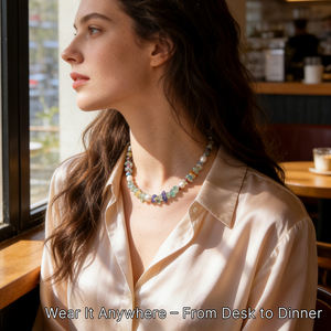 Nouveau Collier Multicolore en Perles de Cristal Naturel 2026 pour Femme, Colliers en Pierres Précieuses, Bijoux de Mode en Cristal de Guérison, Cadeau Bouddhiste - Product Image 2