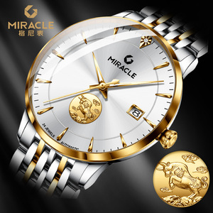 Reloj Geni MIRACLE Douyin, el más vendido, de oro puro 999, reloj mecánico automático para hombre, oro de 24K - Product Image 1