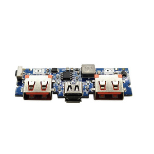 โมดูลชาร์จแบตเตอรี่แบบ LED ช่องเสียบ USB คู่ 5V 2.4A รองรับ <span class=keywords><strong>Micro</strong></span> Type-C สำหรับชาร์จแบตเตอรี่ลิเธียม 18650 ใช้กับพาวเวอร์แบงค์มือถือ 5V 2.4A - Product Image 2