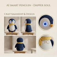 Peluche électrique classique Pingouin ChatGPT avec LED dynamique, IA et fonction de récit personnalisé, vente en gros directe usine Cuteyeah